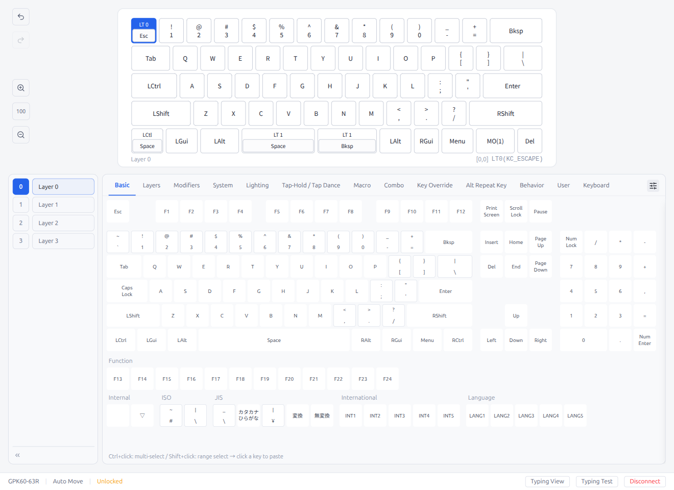 Basic Tab — ANSI View