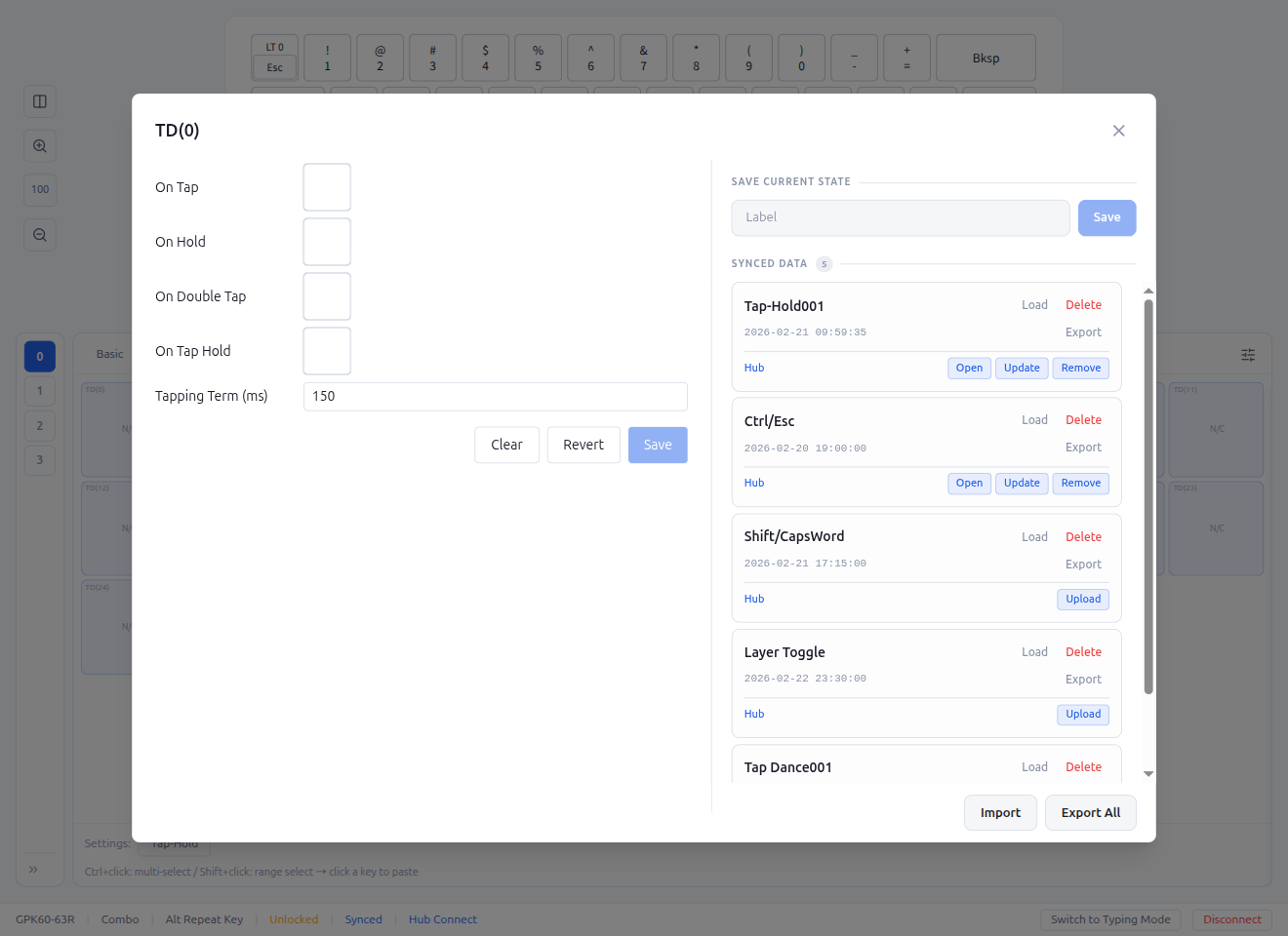 Inline Favorites — Hub Actions
